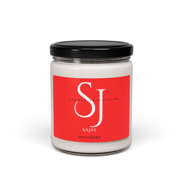 Apple Harvest  Scented Soy Candle, 9oz Red Design